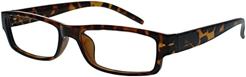 Okuma gözlüğü Şirketi Siyah Kahverengi Mavi Okuyucular UV400 Güneş Okuyucu Değeri 4 Paket Mens Womens RRRS32-1231 + 1.00