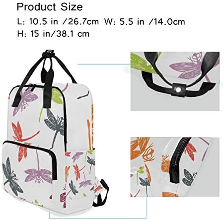 Beyaz renkli yusufçuk omuz sırt çantası öğrenci hafif bebek bezi çantası seyahat çocuk kız erkek için