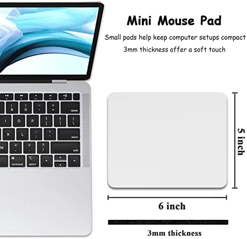 Dapesuom Mouse Pad, Küçük Mouse Pad 5x6 İnç ile Kaymaz Kauçuk Taban, Su Geçirmez Fare Mat, Mini Mouse Pad için Kadın Çocuk