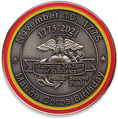 2021 Deniz Piyadeleri Doğum Günü Topu Mücadelesi Coin! 9-11 Haraç USMC Bday Özel Para! Marines Semper Fi tarafından Denizciler