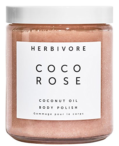 Herbivore Botanicals Coco Rose Peeling Vücut Ovma-Nemlendirici ve Peeling Vücut Cilası. Tamamen Doğal ve Vegan (8 oz)