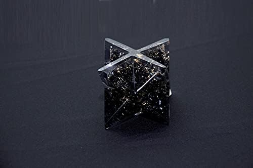 Orgonit Sihirli Kristaller Siyah Turmalin Yıldız EMF Koruma-Reiki Çakra Şifa-Fengshui-Meditasyon-El Yapımı Kristal Yıldız