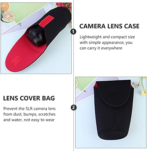 EXCEART 3 adet Premium Kamera Lens Kılıfları Kamera Lens Çantaları Kamera Lens Torbalar