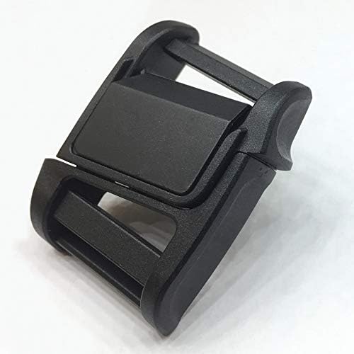 Fidlock Manyetik Toka Kaydırıcı - Plastik Hızlı Bırakma Tokası Değiştirme-Siyah (25mm) (1 Paket)