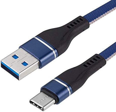 Kyocera DuraSport 5G için Bemz USB-C'den USB-A'ya Kablo (Ağır Hizmet Tipi Fiber Hızlı Şarj USB Tip-C Şarj Kablosu) - 3,3 Fit