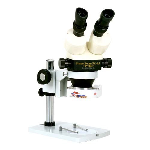 O. C. Beyaz TKSZ-LLV2 Prolite 4.5 Binoküler Stereo yakınlaştırmalı mikroskop, 10x Göz Mercekleri, 3.5 x-45x Büyütme, 0.7 x-4.5