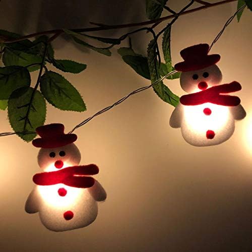 SOOTOP Noel led ışık dizeleri kardan adam noel ağacı tatil parti ev bahçe açık dekoratif lamba (B)