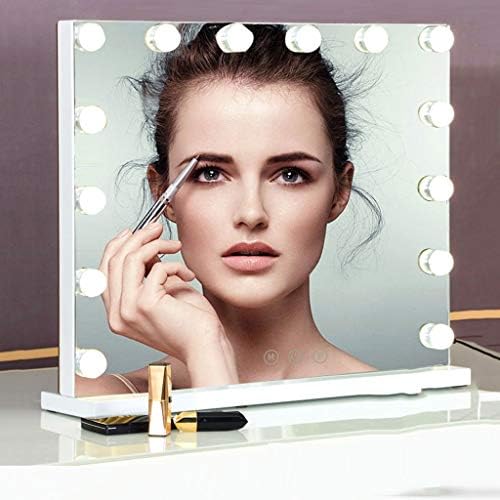 ZANZAN Makyaj Aynaları Led Makyaj Aynası Masaüstü ışıklı, Güzellikleri Güzelleştirin Işıklı Makyaj Aynası, Masa Üstü için Od,