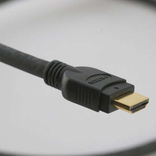 Ethernet ile BJC Serisi-FE Gümrüklü Çift HDMI Kablosu, 25 Ayak, Siyah