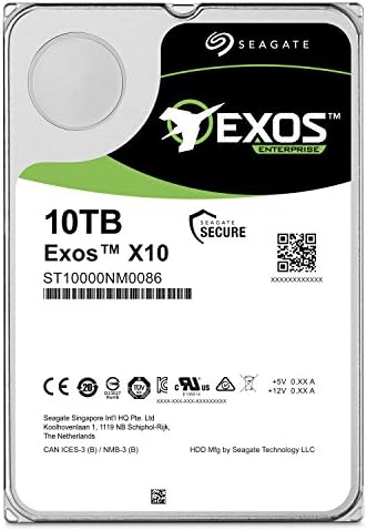 Seagate Exos x10 10 TB SATA 6 Gb / sn 256 MB Önbellek Kurumsal Sabit Disk 3.5 (ST10000NM0086)