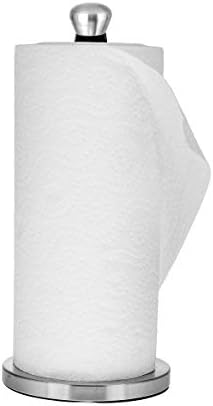 Alp Tezgah Kağıt Havlu Tutacağı Dispenseri-Mutfak Tezgahı ve Banyo için Ayakta Duran Kağıt Havlu Tutacağı Rulo Standı(Gümüş