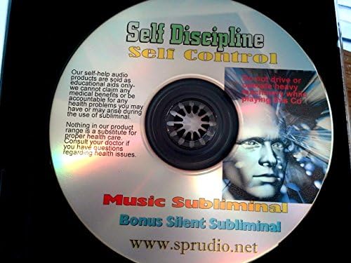 Sprudio ™ Self Discipline Self Control Subliminal CD-Bilinçaltı Zihninizi İrade Gücünüzü Artırmaya, Kararlılığınızı Artırmaya