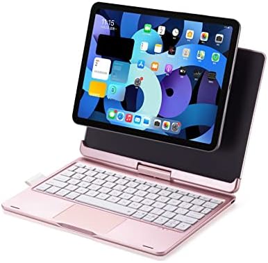 iPad Pro11 2021/2020/2018 Klavye kılıf 360 ° Rotasyon Manyetik arka kapak ile touchpad 7-Renk Arka BT Klavye için iPad Air4