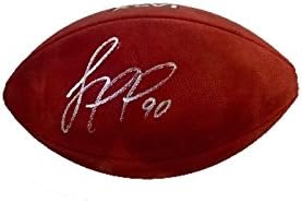 Jason Pierre Paul (Super Bowl XLVI) Wilson Nfl İmzalı Oyun Futbolu JSA İmzalı Futbol Topları