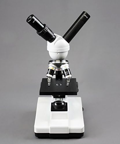 Vision Scientific VME0007-T-RC-P6 Çift Görüşlü Bileşik Mikroskop, 40x-800x Büyütme, LED, Şarj Edilebilir Pil, Mikroskop Kitabı,