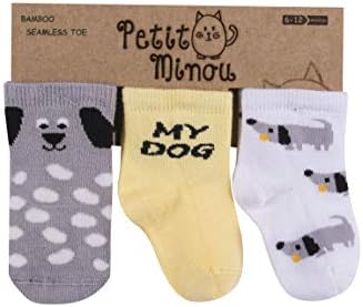 Paketi 9 pairs Petit Minou Bambu Organik Pamuk Bebek Çorap Yenidoğan Bebek Yürüyor Kız ve Erkek