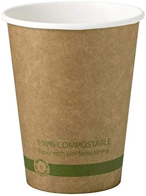 World Centric tarafından Dünya Merkezli %100 Kompostlanabilir Kağıt Bardaklar, FSC Sertifikalı Kağıttan Yapılmış, Bitki Bazlı