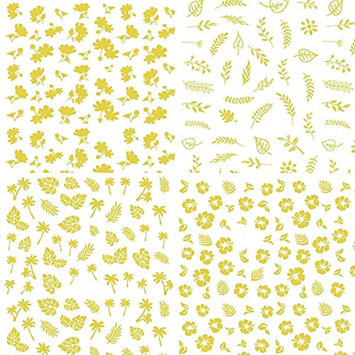 Güz Nail Art Etiketler, 10 Levhalar Kendinden Yapışkanlı Çıkartmalar ile 12 Levhalar Popüler Ayçiçeği Su Transferi Stickersfor