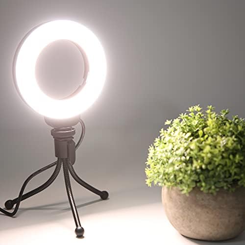 kuweot 48 LEDs halka ışık Taşınabilir Mini selfi ışığı makyaj ışığı Selfie Makyaj Fotoğrafçılığı ve YouTube Video Çekimi için