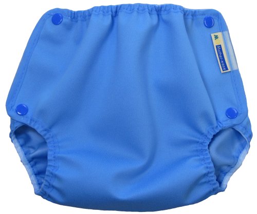 Mother-Ease Tek Beden Bez Bebek Bezi Kapağı (X-Large (35-45 lbs), Mavi Yağmur Damlası)