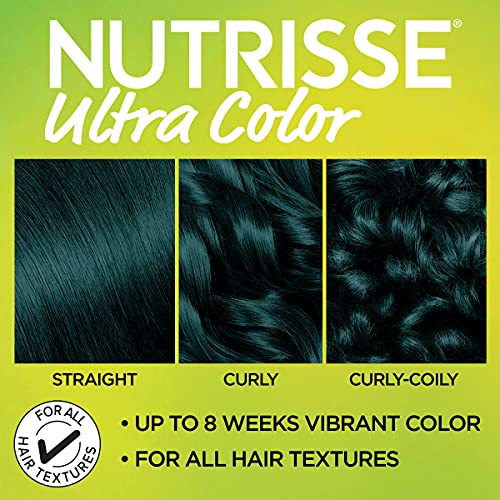 Üçlü Yağ İçeren Garnier Nutrisse Ultra Besleyici Saç Rengi Kremi, Yüzde 100 Gri Kaplama için Kalıcı Boya, Turkuaz Ormanı TL1