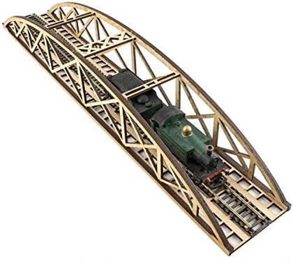 Savaş Dünya Sahneleri Tek Parça Düşük Detay Bowstring Köprüsü 400mm-OO / HO Model Demiryolu Diorama