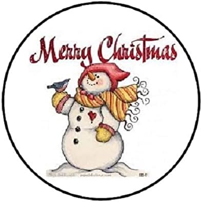 Noel Zarf Çıkartmaları, Merry Christmas Çıkartmalar Noel Kardan Adam Zarf Mühürler Etiketler Çıkartmaları 1.2 Yuvarlak Yuvarlak