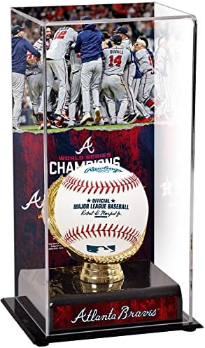 Atlanta Braves 2021 MLB Dünya Serisi Şampiyonları Görüntü ile Yüceltilmiş Vitrin - Beyzbol Diğer Vitrinler