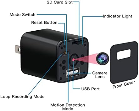 Casus kamera şarj cihazı Gizli Kamera USB şarj cihazı Kamera Gizli dadı kamerası Gizli Casus Kamera Full HD 1080p 32GB SD Kart