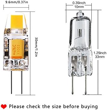 Yuııp Titreşimsiz Led G4 Ampul Bi-Pin Bankası 2700 K Sıcak Beyaz Ampul, toz Geçirmez 12 v 10 W Halojen Değiştirme (2rd Nesil