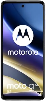 Motorola Moto G51 Çift SIM 128GB ROM + 4GB RAM (Yalnızca GSM | CDMA Yok) Fabrika Kilidi Açılmış 5G Akıllı Telefon (Çivit Mavisi)